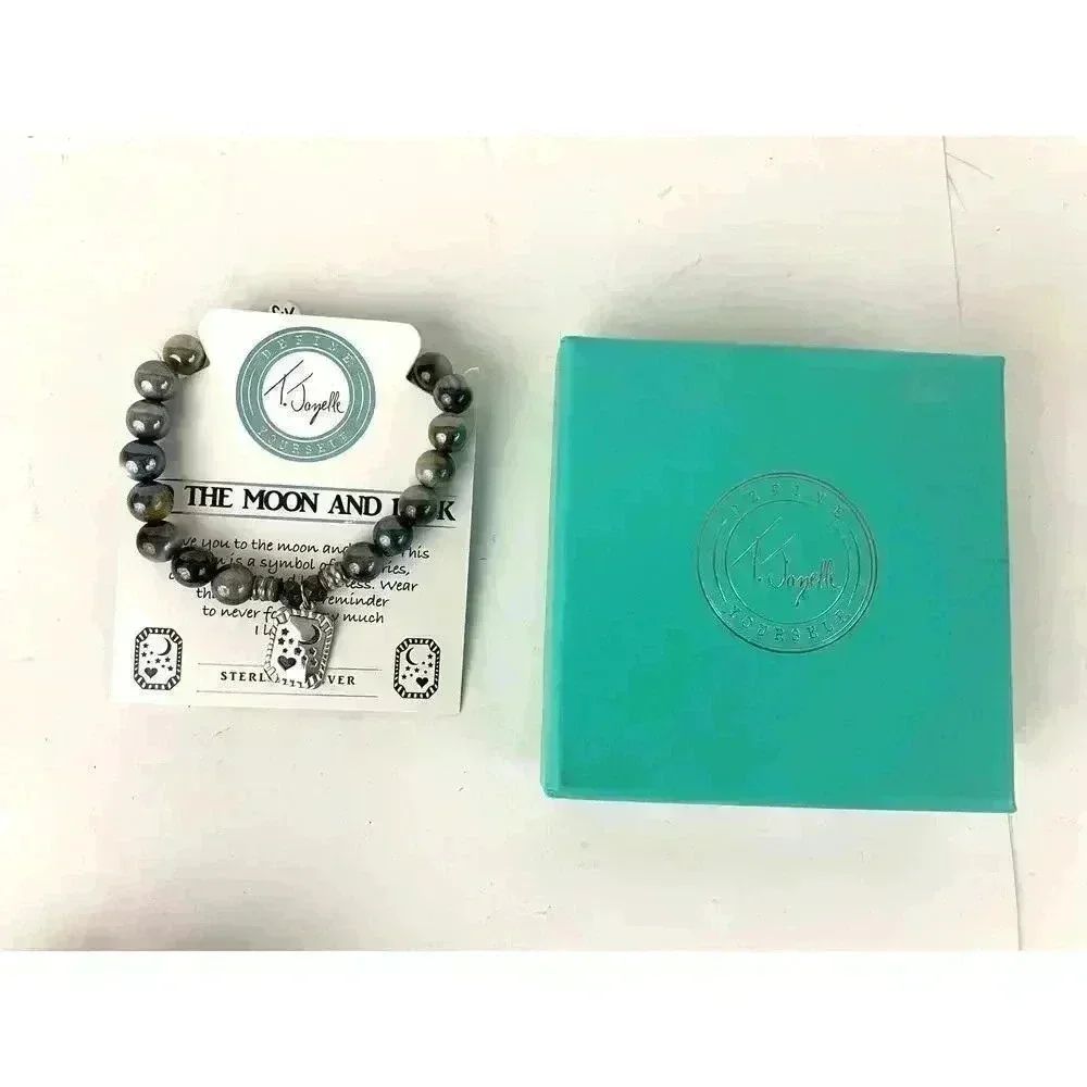 T Jazelle Bracelet To The‎ Moon & Back Sterling Silver TJ 925 With Box